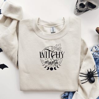 Witchy Mama Sweatshirt, Mom Gift, Gift for Friend, Cozy Sweatshirt, Witchy Apparel, Crewneck Sweatshirt