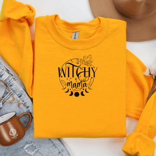Witchy Mama Sweatshirt, Mom Gift, Gift for Friend, Cozy Sweatshirt, Witchy Apparel, Crewneck Sweatshirt