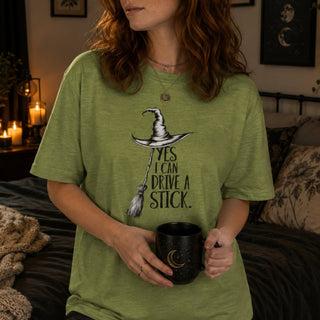 Yes, I Can Drive a Stick T-Shirt - The Mystical Moon