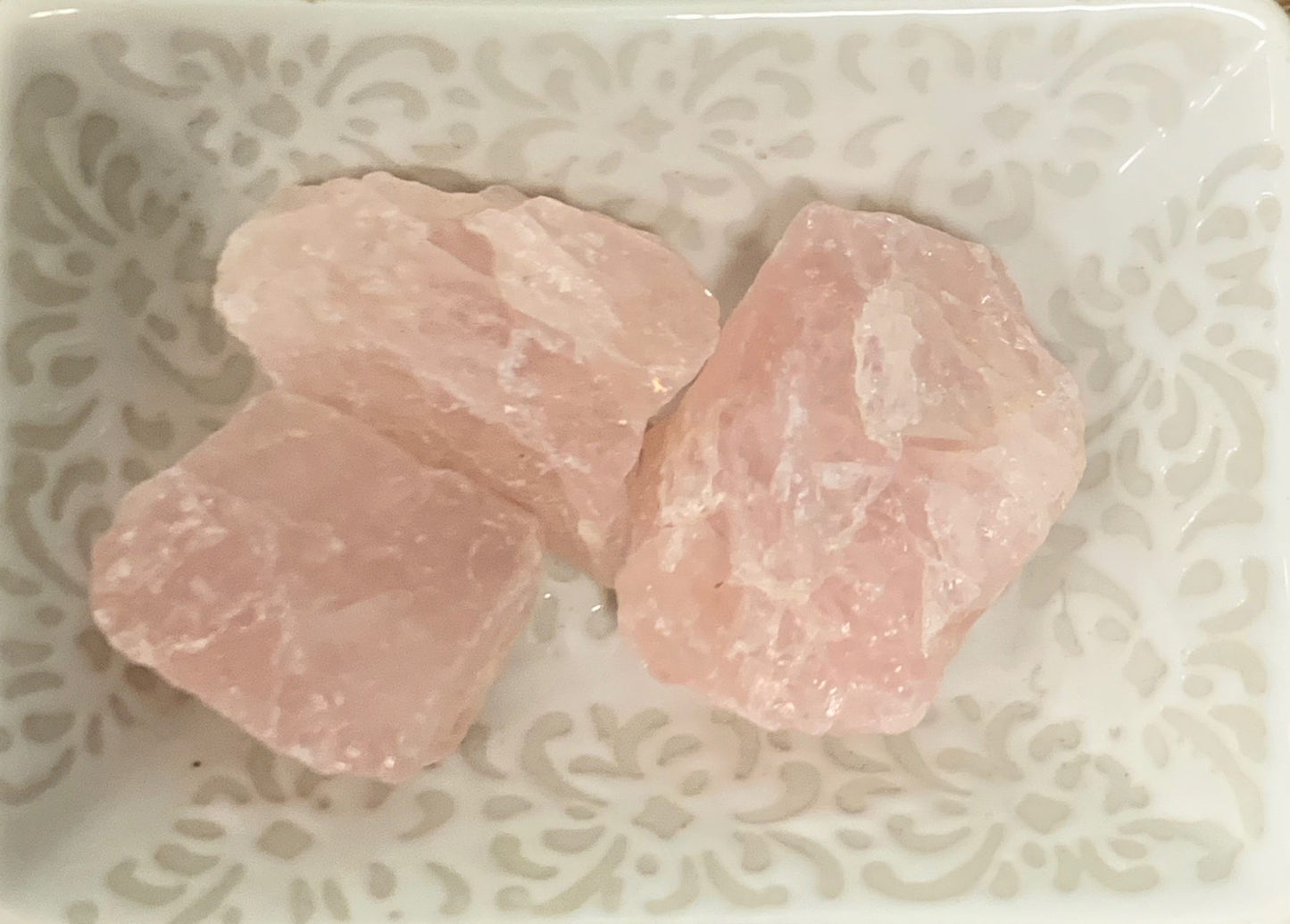 rose quartz raw
