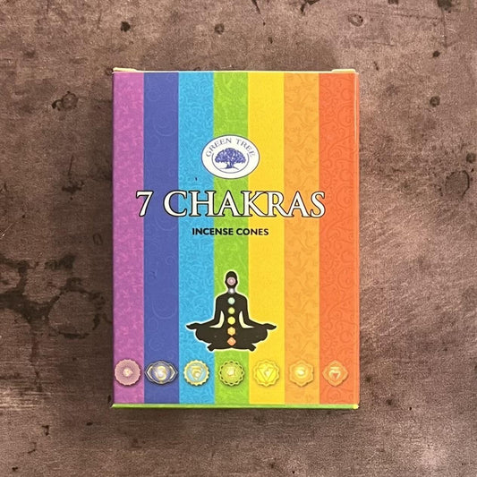 7 Chakras Cone Incense - The Mystical Moon Online Store