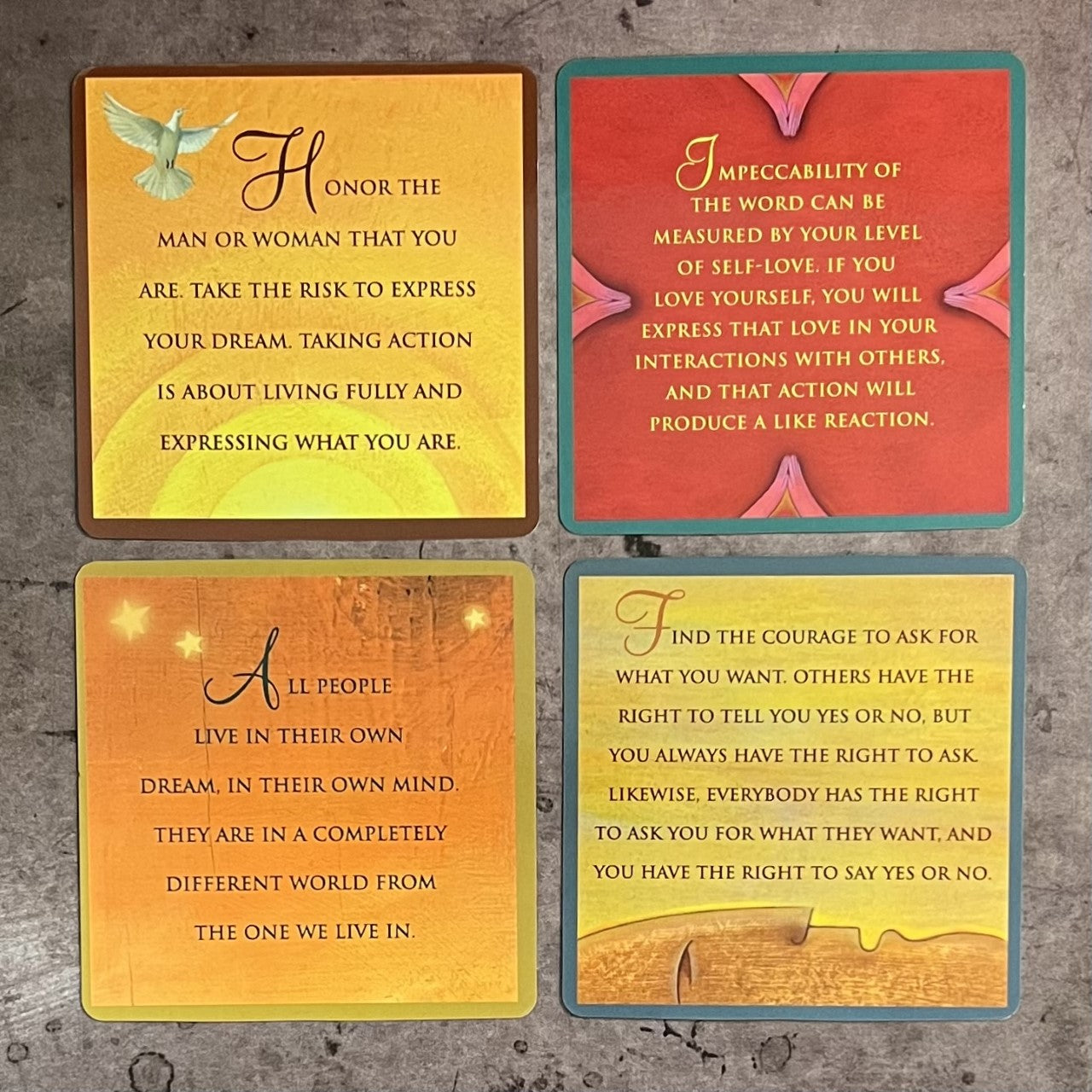 Four Agreements Cards by don Miguel Ruiz