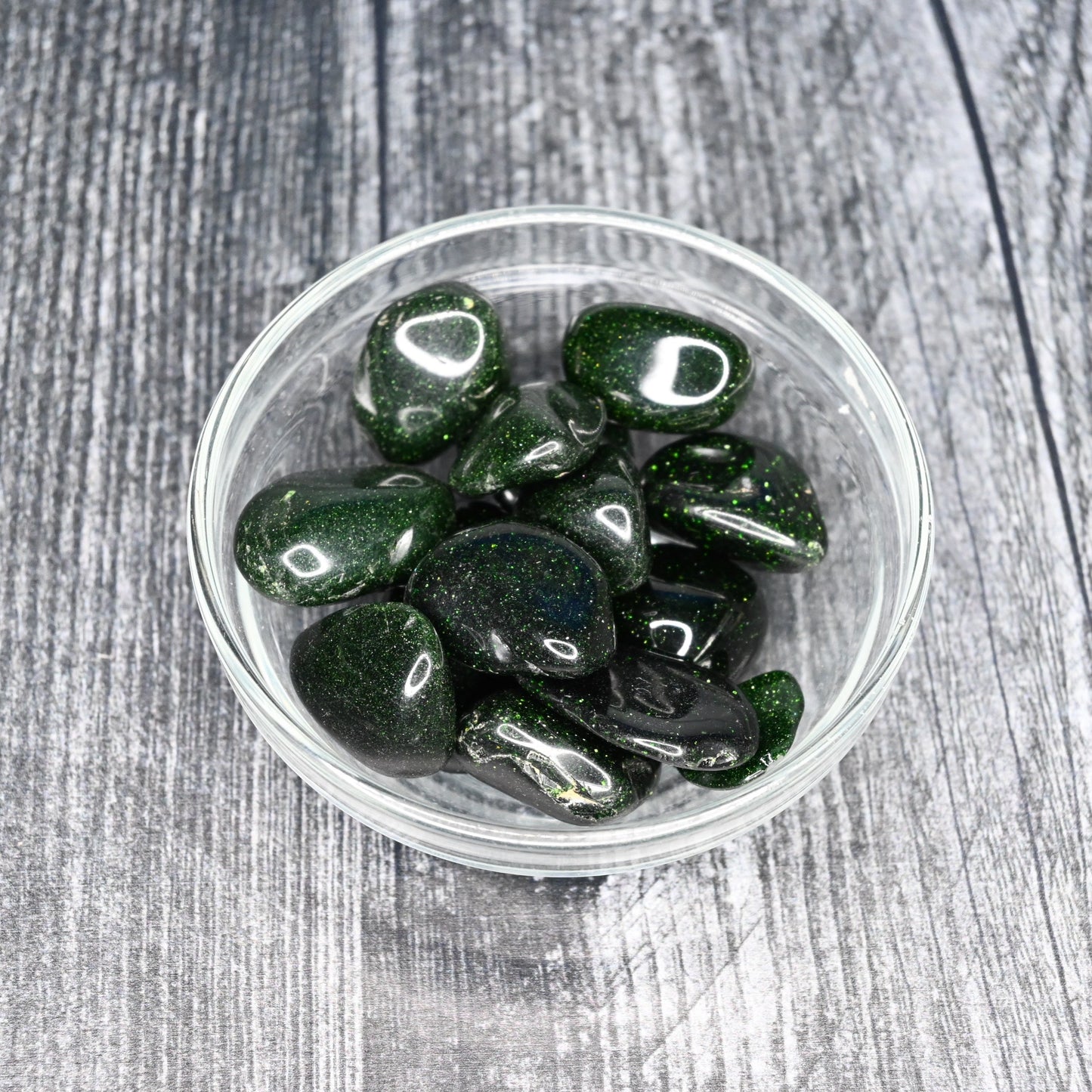 Green Goldstone Tumbled Crystal