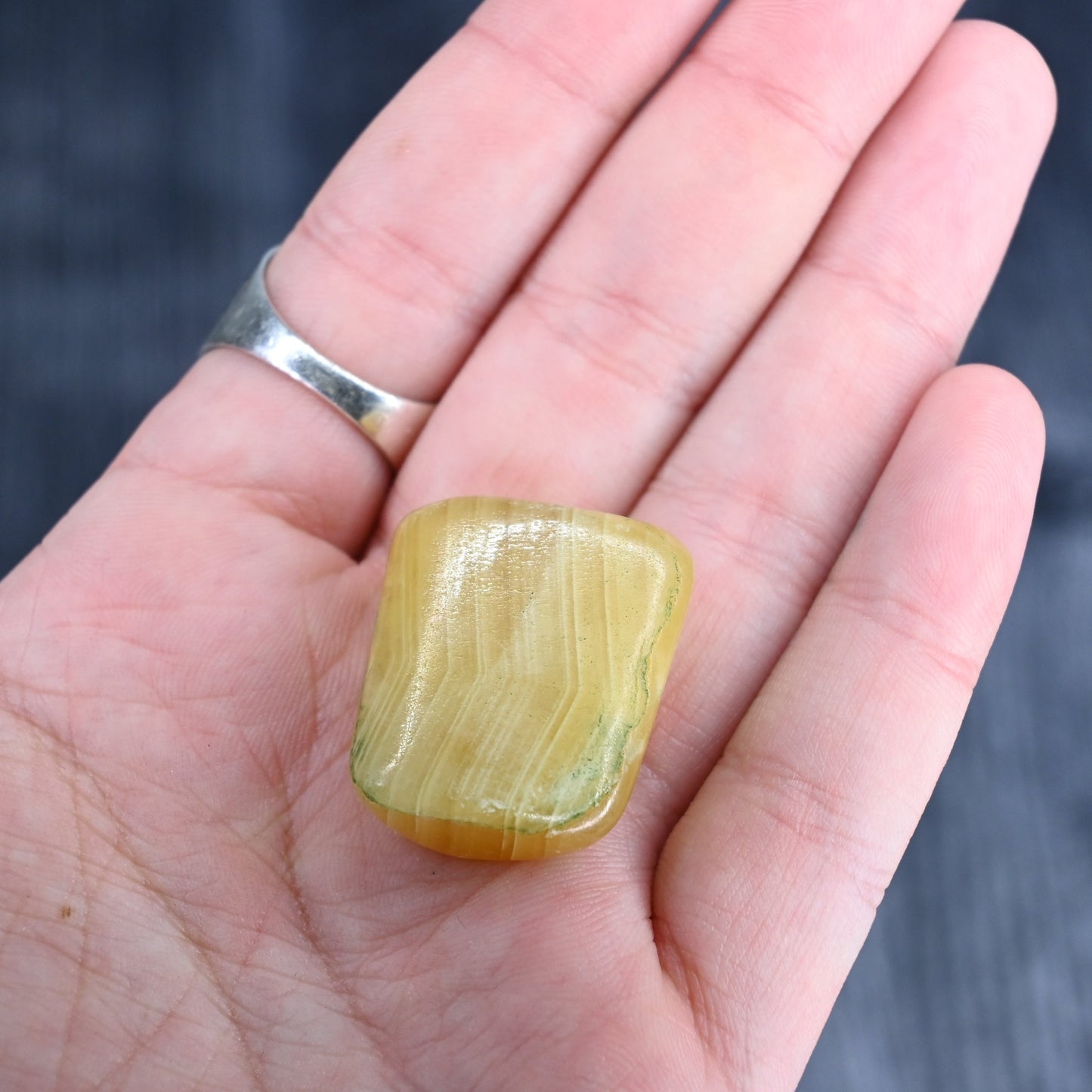 Honey Calcite Tumbled Crystal