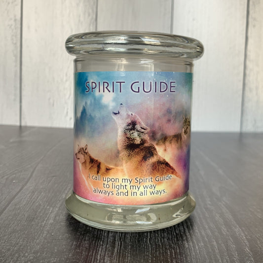 Spirit Guide Candle with Crystals