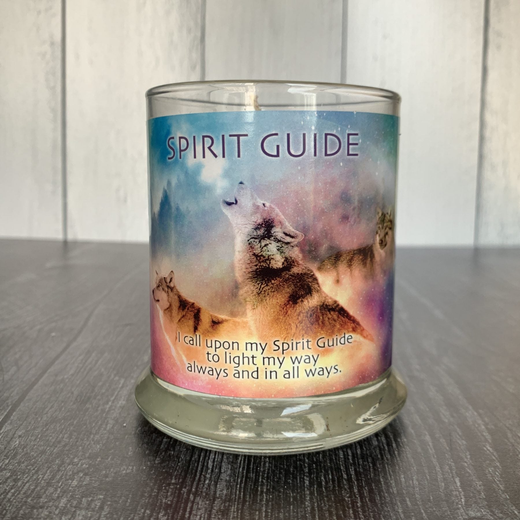 Spirit Guide Candle with Crystals