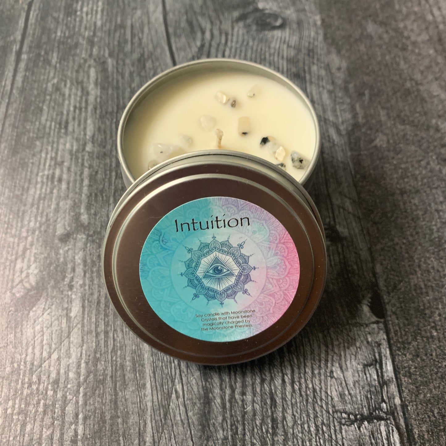 Intuition Candle with Crystals
