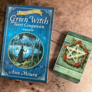 Green Witch Tarot Deck and front of card