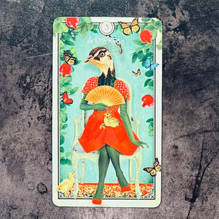 tarot of the curious creatures by chris anne the empress tarot card