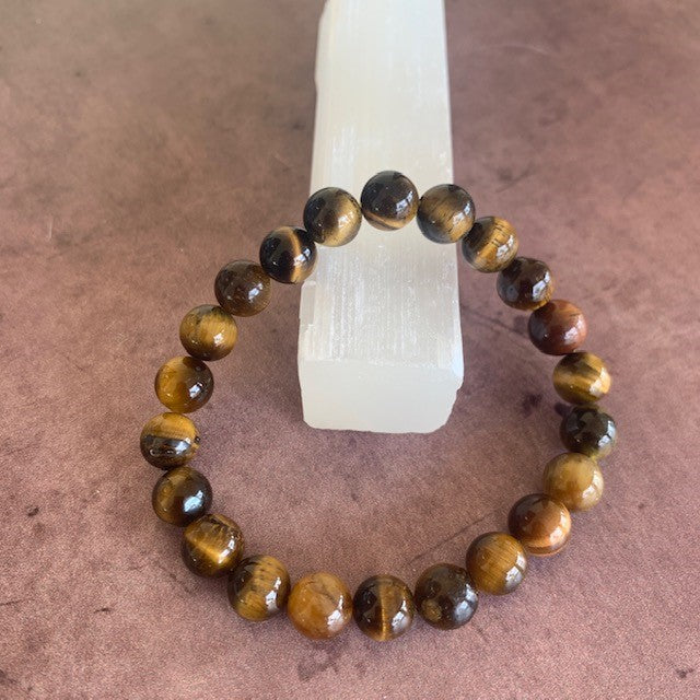 Tiger's Eye Beaded Bracelet 8mm