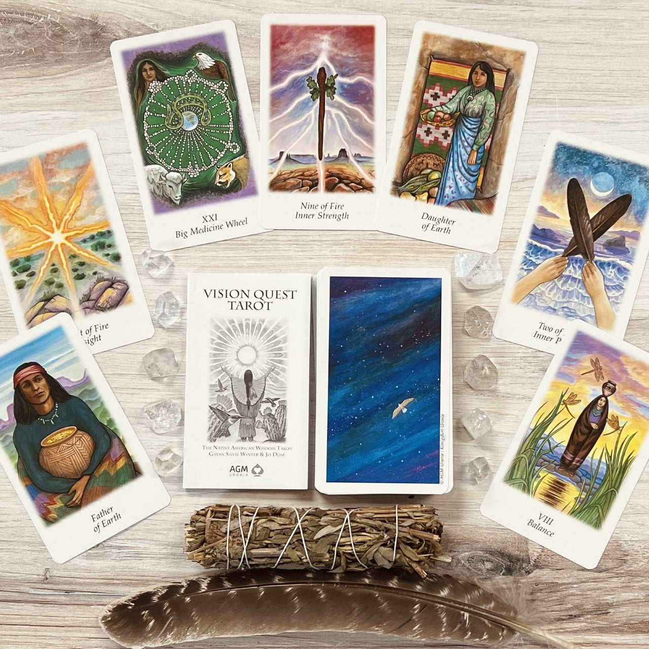 Vision Quest Tarot by Gayan Sylvie Winter and Jo Dose