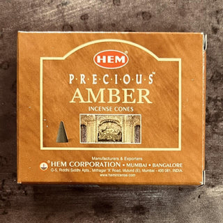 Amber Hem Incense Cones - The Mystical Moon Online Store