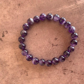 Amethyst Beaded Bracelet 8mm - The Mystical Moon Online Store