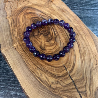Amethyst Beaded Bracelet 8mm - The Mystical Moon Online Store