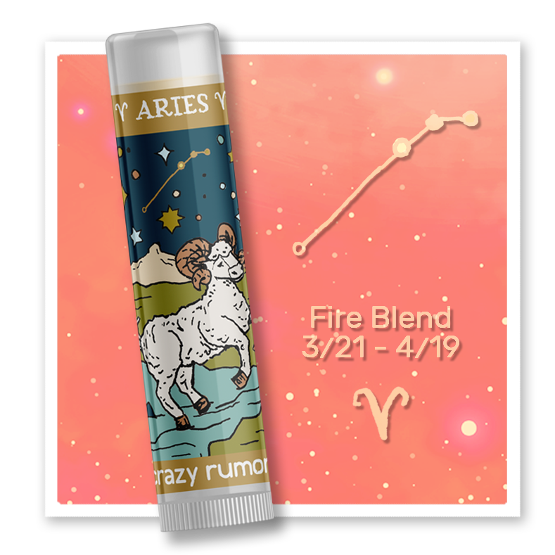 Aries ~ Zodiac Lip Balm by Crazy Rumors