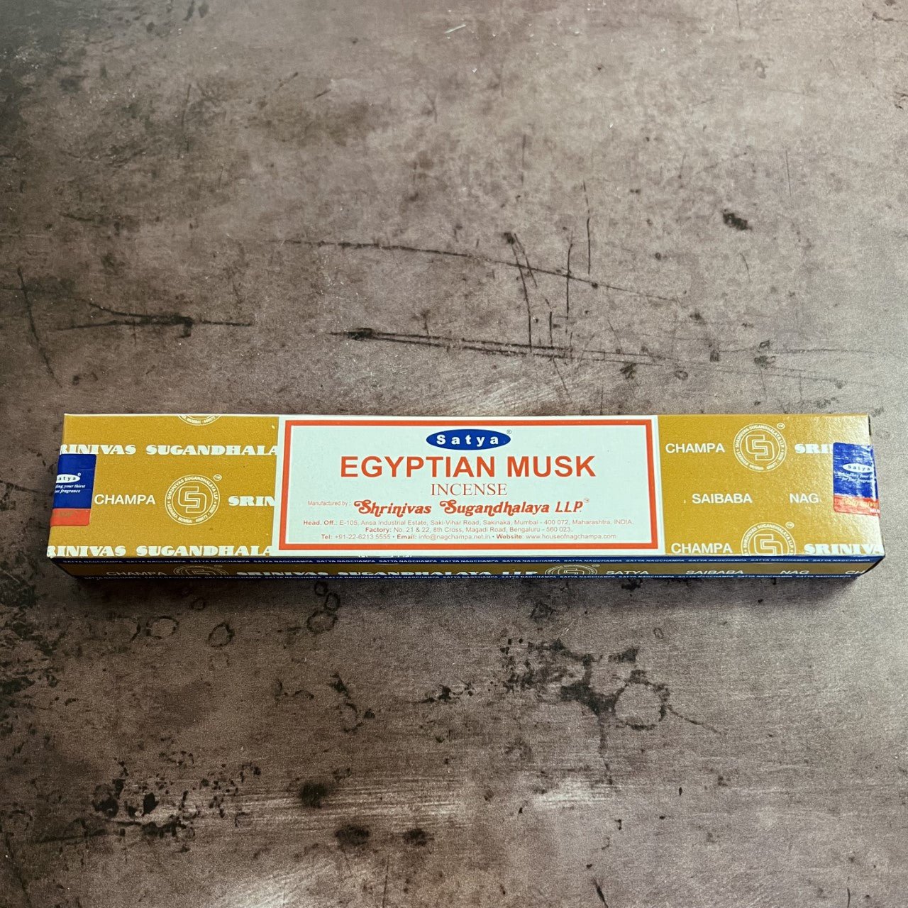 Egyptian Musk Satya Stick Incense 15gr - The Mystical Moon Online Store