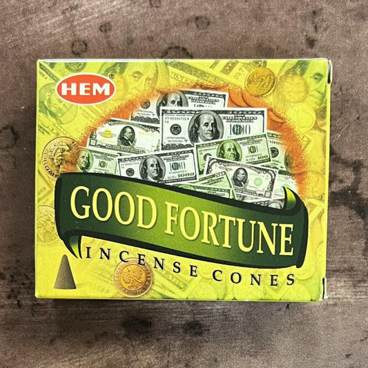 Good Fortune Cone Hem Incense - The Mystical Moon Online Store