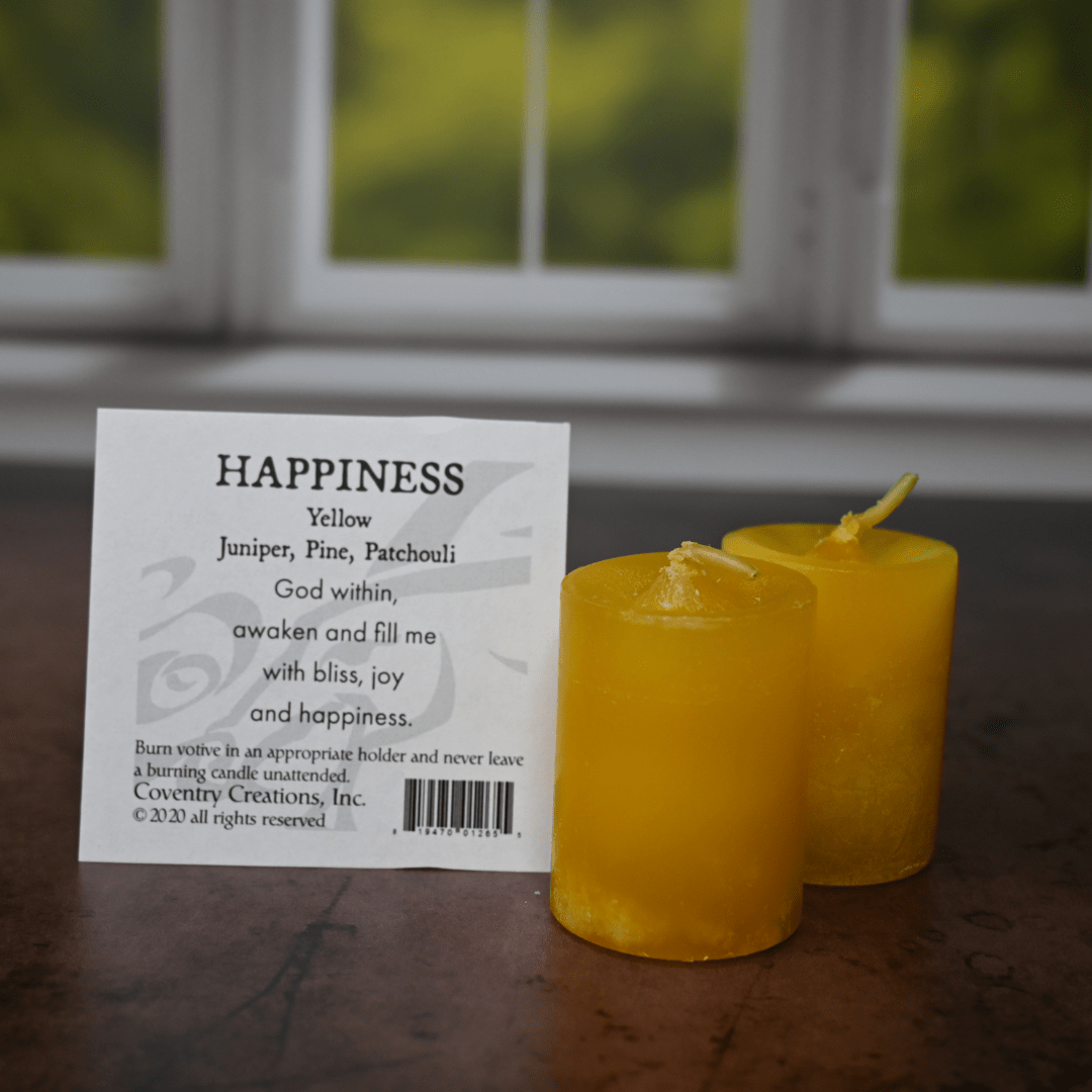 Happiness Single Votive Candle - The Mystical Moon Online Store