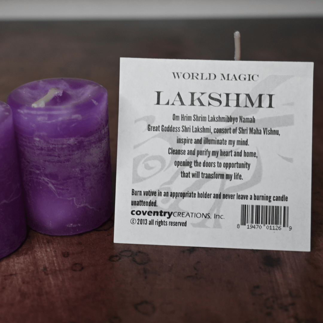 Lakshmi Single Votive Candle - The Mystical Moon Online Store
