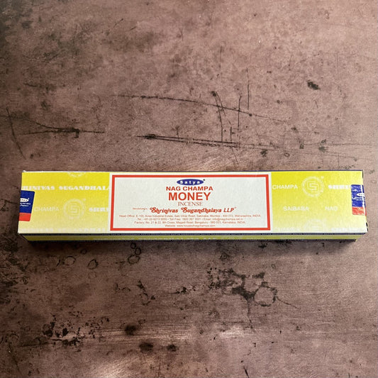 Money 15g Satya Stick Incense - The Mystical Moon Online Store