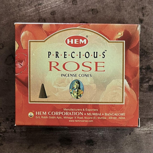 Precious Rose Hem Incense Cones - The Mystical Moon Online Store