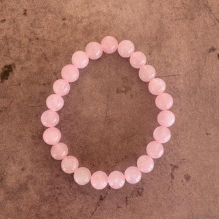 Rose Quartz Beaded Bracelet 8mm - The Mystical Moon Online Store