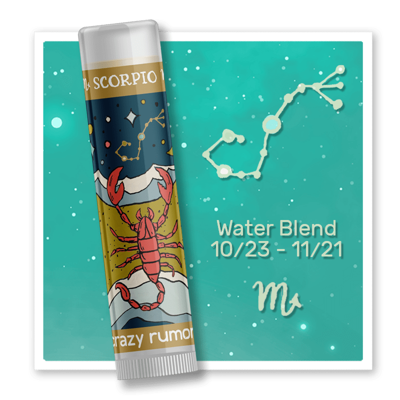 Scorpio ~ Zodiac Lip Balm by Crazy Rumors - The Mystical Moon Online Store