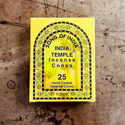 Song of India - India Temple Cones Incense - The Mystical Moon Online Store