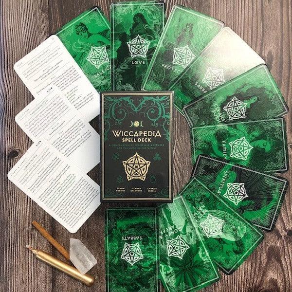 The Wiccapedia Spell Deck: 100 Spells & Rituals for the Modern Witch by Leanna Greenaway - The Mystical Moon Online Store