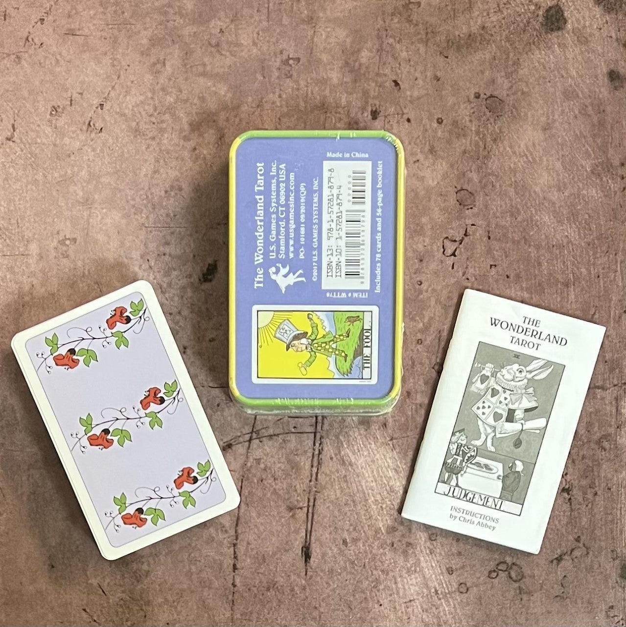 The Wonderland Tarot in a Tin by Chris Abbey - The Mystical Moon Online Store