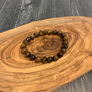 Tiger's Eye Beaded Bracelet 8mm - The Mystical Moon Online Store