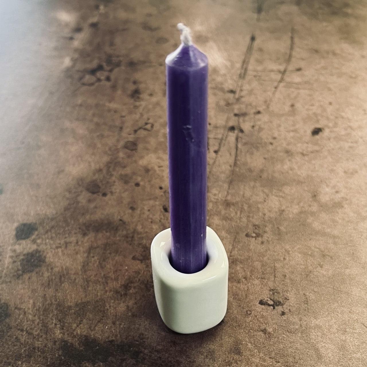 White Ceramic Mini Chime Holder - The Mystical Moon Online Store